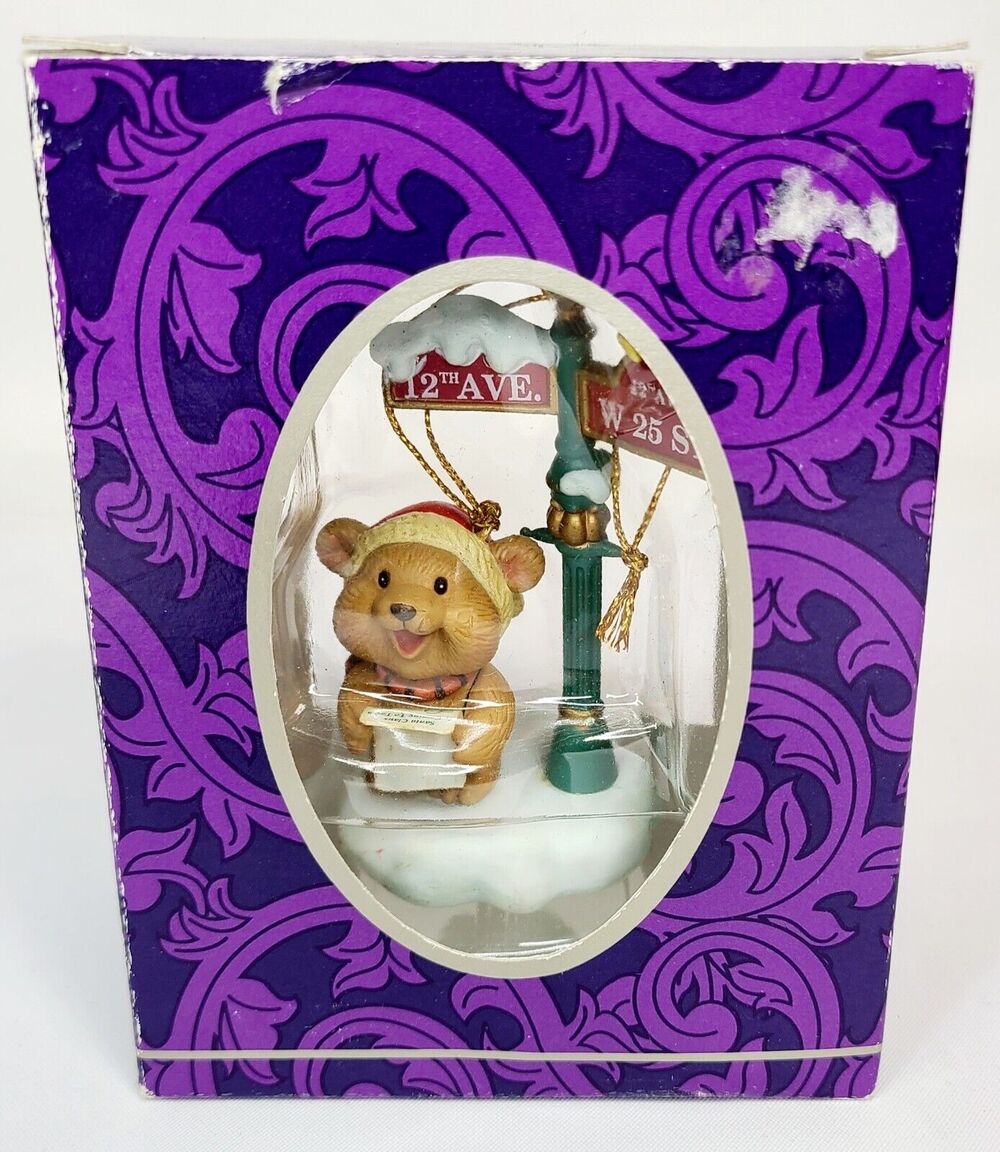 Mistletoe Magic Vintage Caroling Bear 12th Ave & W 25th St Christmas Ornament